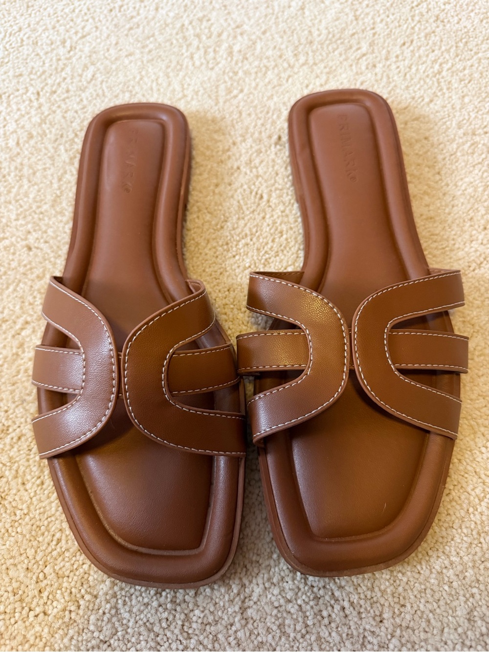 Primark Brown Slide Sandals